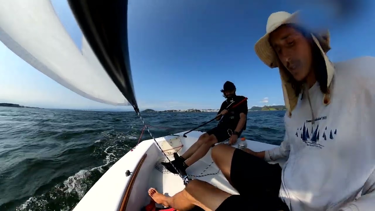 Aula de vela - Treino geral com professor Alexandre