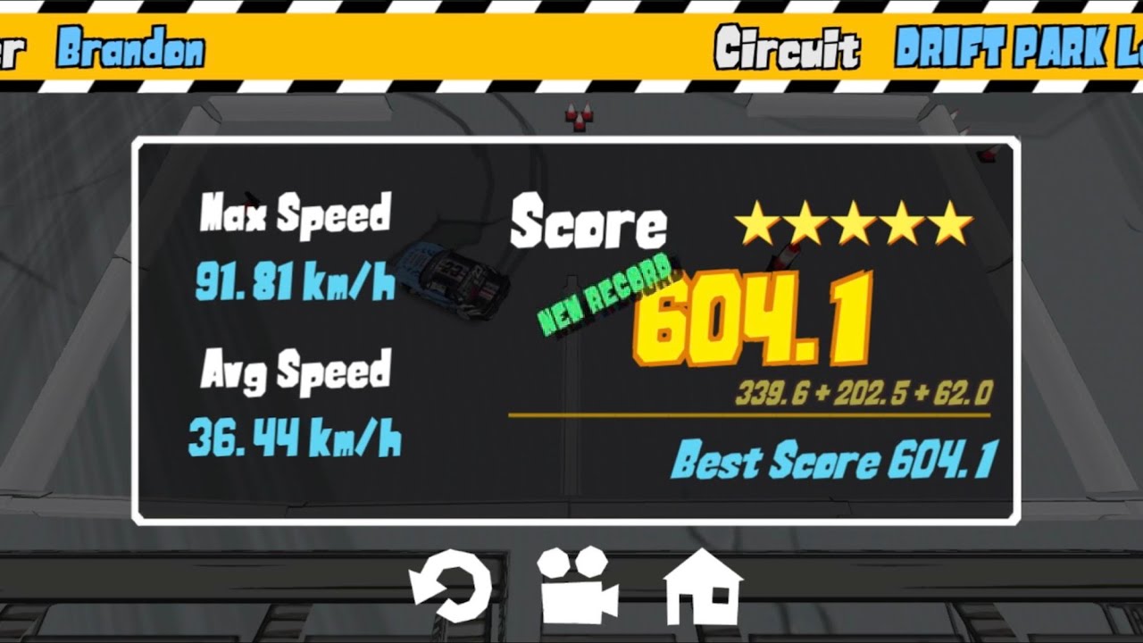 FR LEGENDS Gymkhana Drift Route A World Record! 604.1 Points!