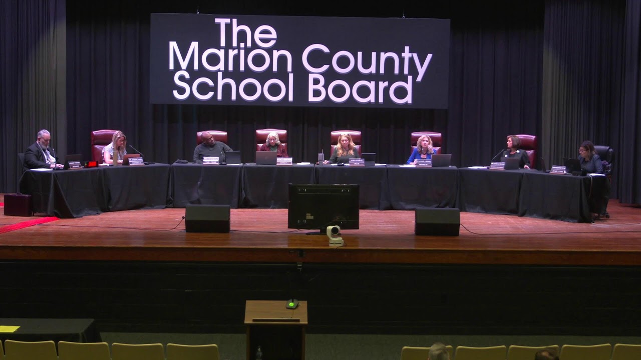 Marion County School Board Work Session, November 6, 2025