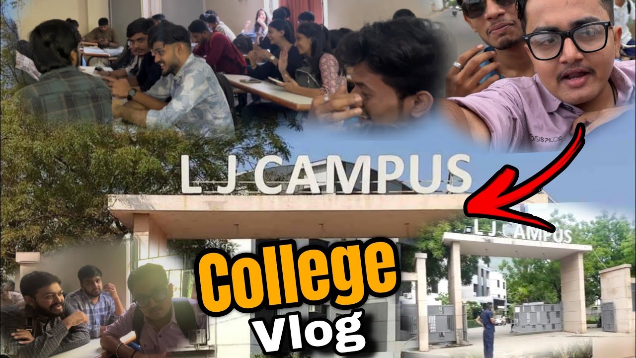 College Life Vlog | Lj College | LJ CAMPUS | Lj university | #college #vlog #darshakbaldaniya