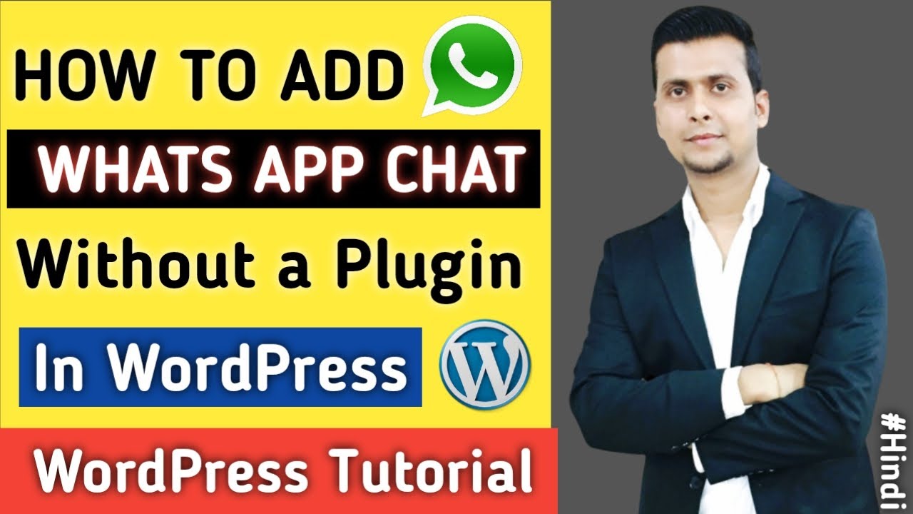 How to Add WhatsApp Chat to WordPress Website Without a Plugin | Add WhatsApp Chat to WordPress