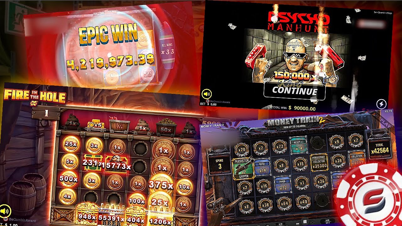 Max Wins with over 10’000X - Razor Shark, Fire in The Hole, Money Train 2 and others