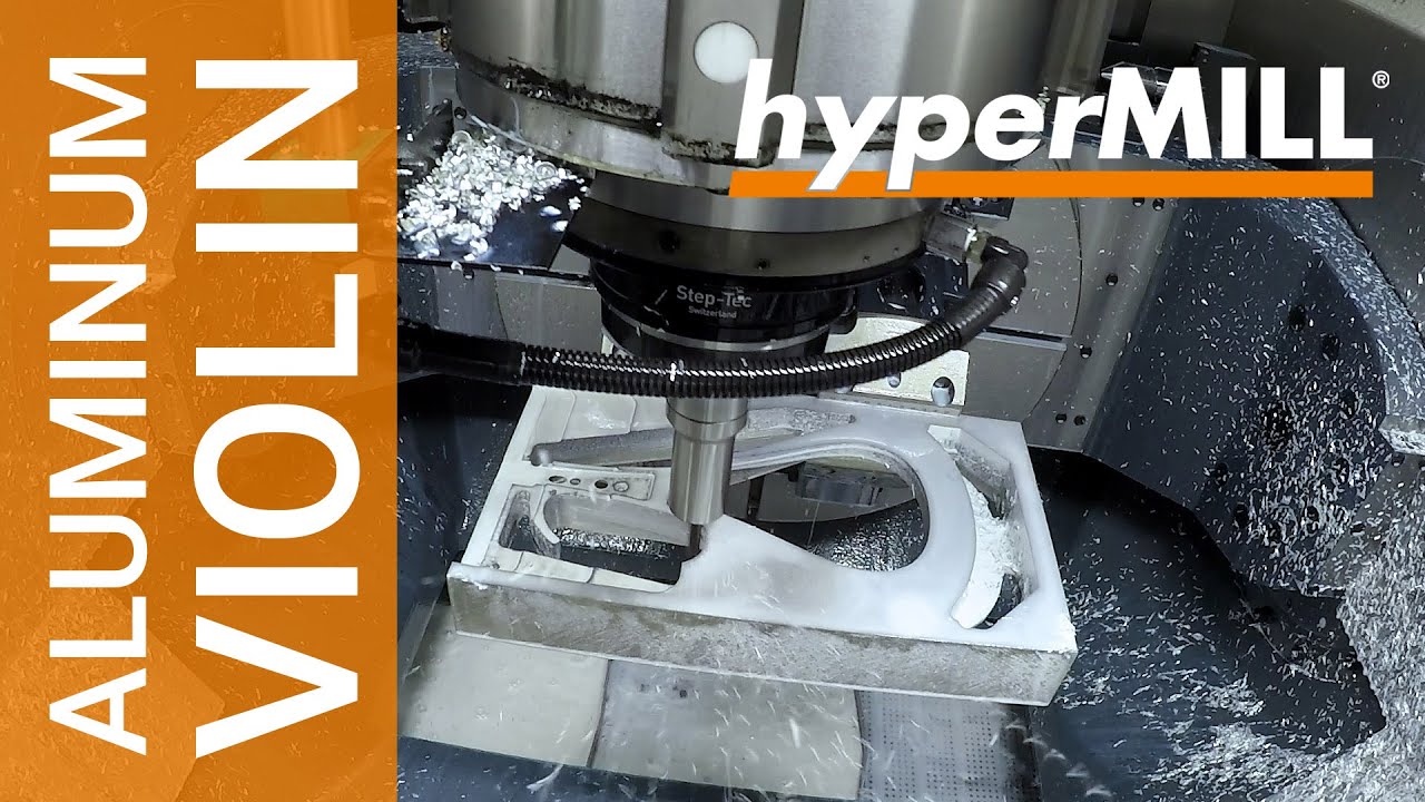 5 Axis Machining: Aluminum Violin | Alzmetall | Ceratizit | Westcam | CAM-Software