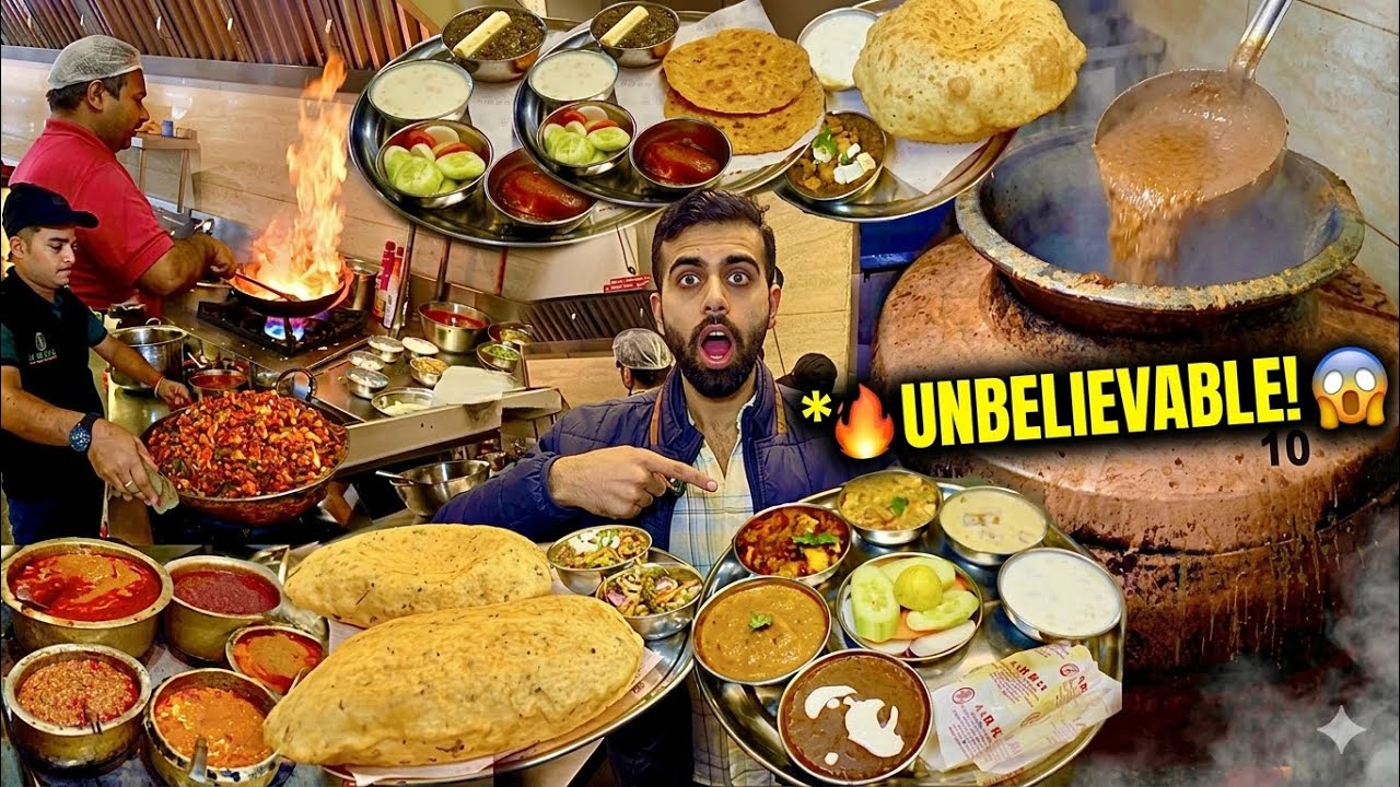 Punjab’s Most Viral Dhaba | Huge Desi Ghee Thali | Street Food India