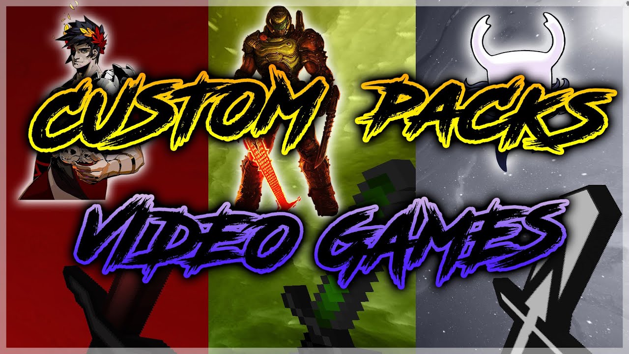 MINECRAFT CUSTOM PRIVATE VIDEO GAMES PACK FOLDER (+10 PACKS)