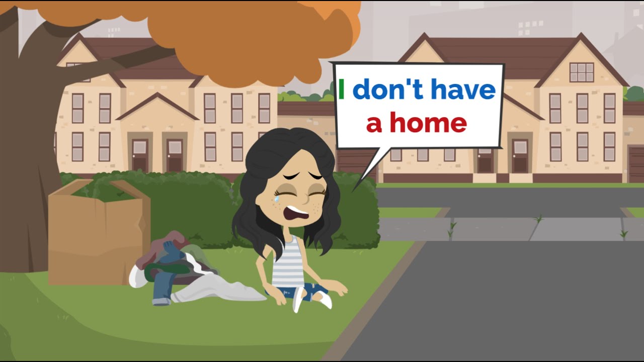 Nora is homeless - Easy English conversation practice - Nora English
