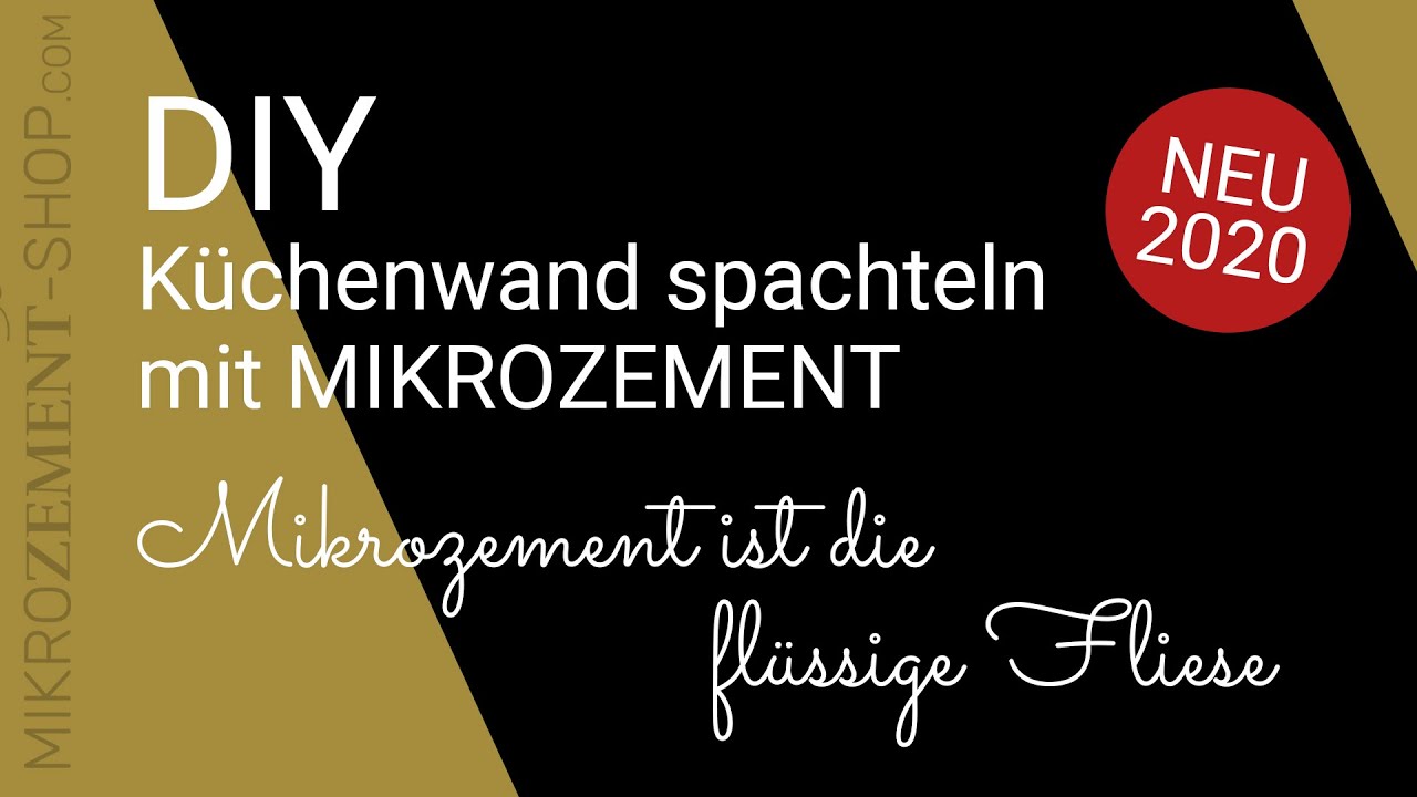 Microzement, Mikrozement SD auf Küchenwand auftragen NEU 2020 mit BASE und FINISH