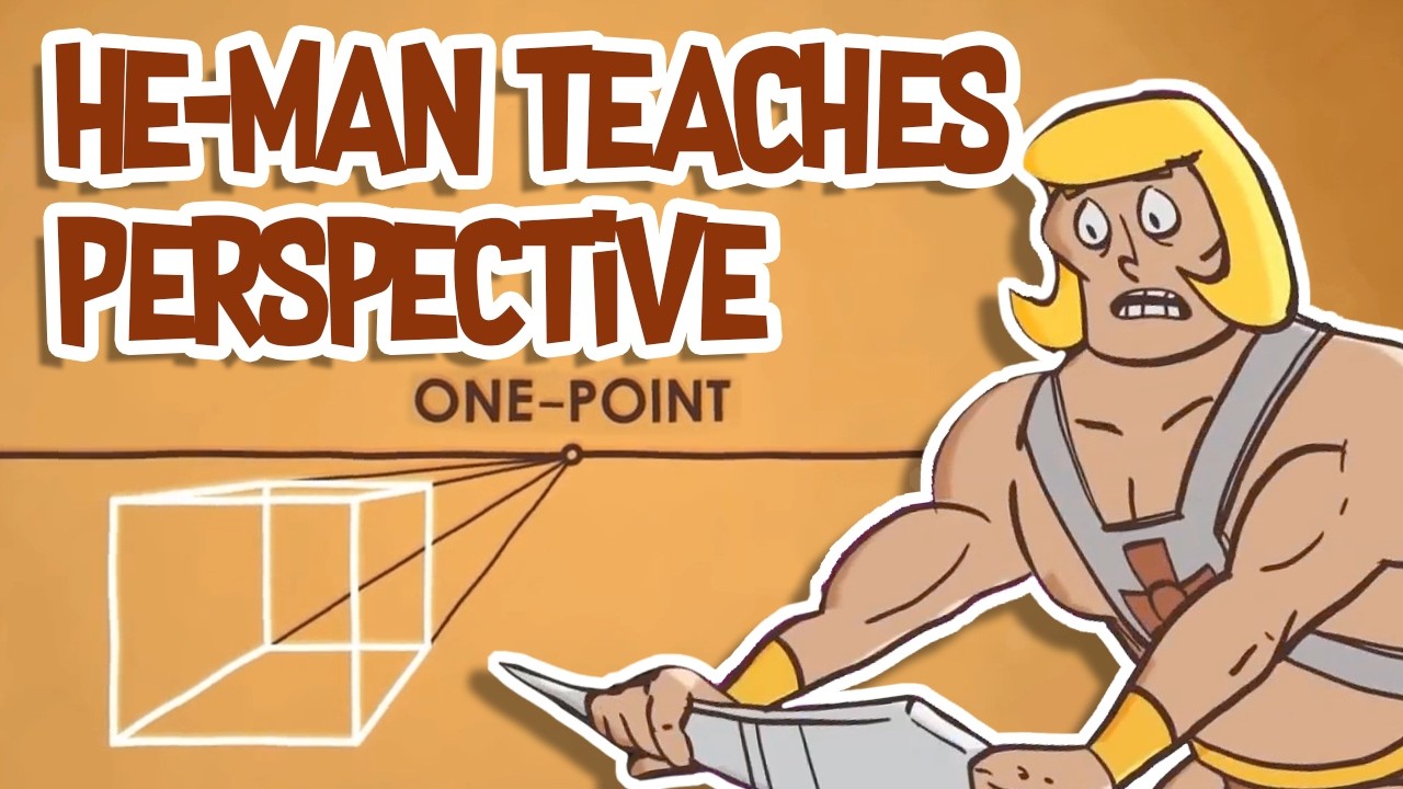 He-Man Reveals Perspective Drawing Secrets | Masters of The Universe #tutorial #parody