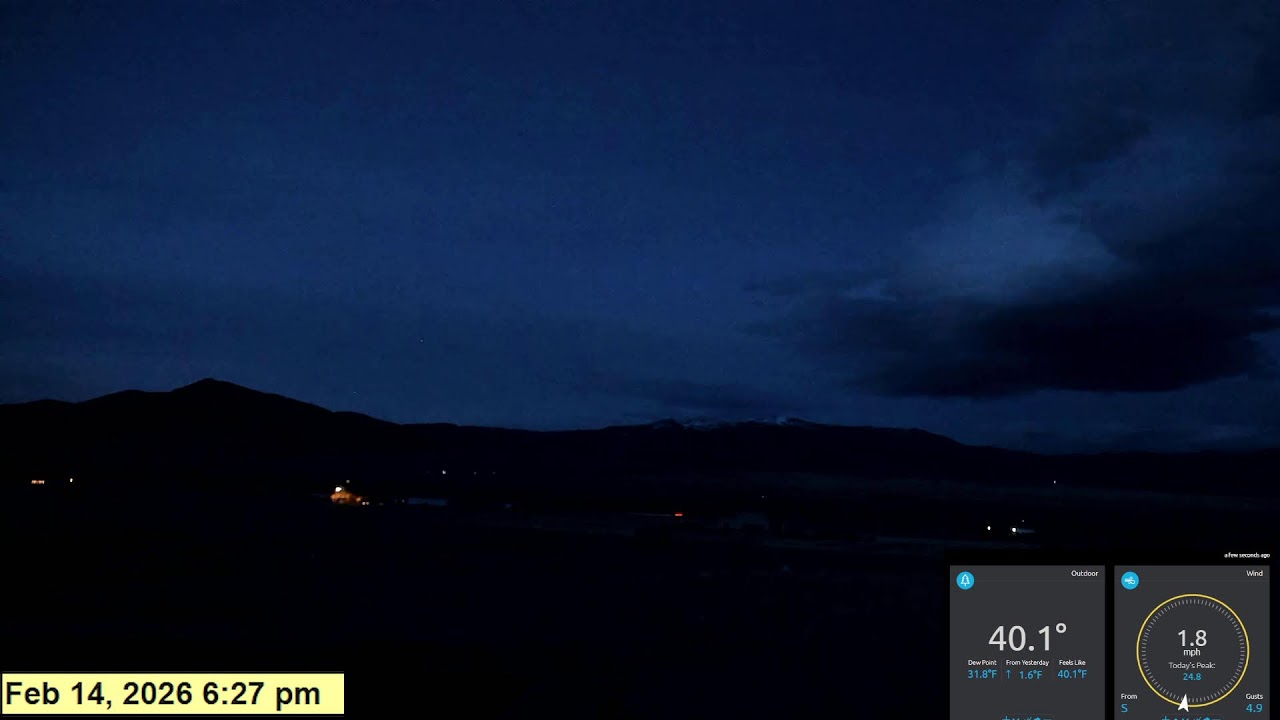 Weathercam Live -  Boulder Valley, MT