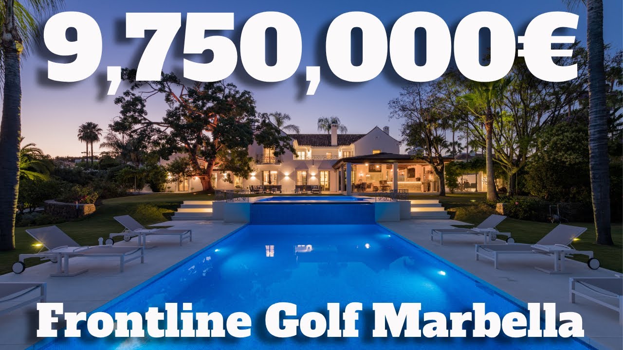 Luxury & Elegant Andalusian Frontline Golf Villa in Nueva Andalucia Marbella Spain