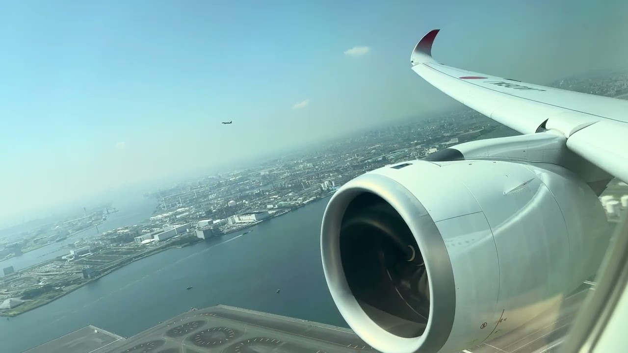 [4K] Japan Airlines (JAL) Airbus A350-1000 - Takeoff from Tokyo Haneda Airport