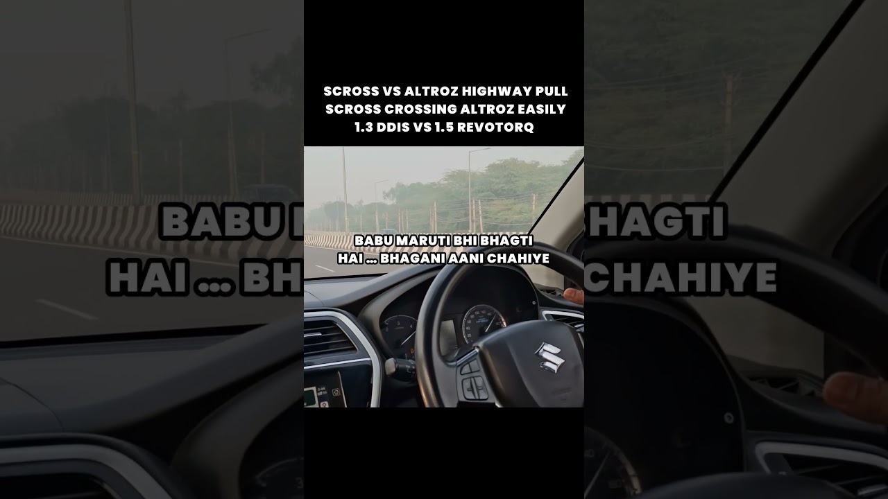 S-Cross 1.3 DDiS vs Altroz 1.5 Diesel | Highway Pull | Tata vs Maruti