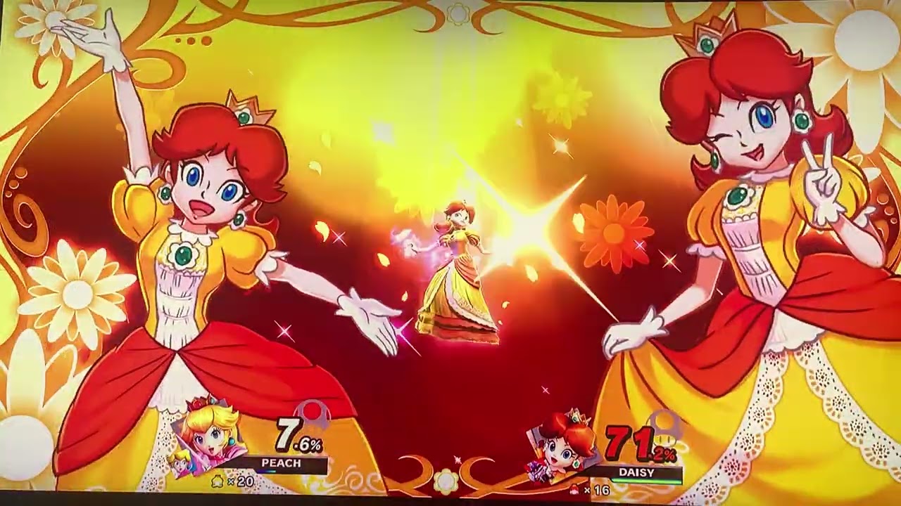 Super Smash Bros Ultimate, Peach 👸🏼 💖 👠 VS Daisy 👸🏼 🌼 👠, Ultimate Princess Fight 1/3
