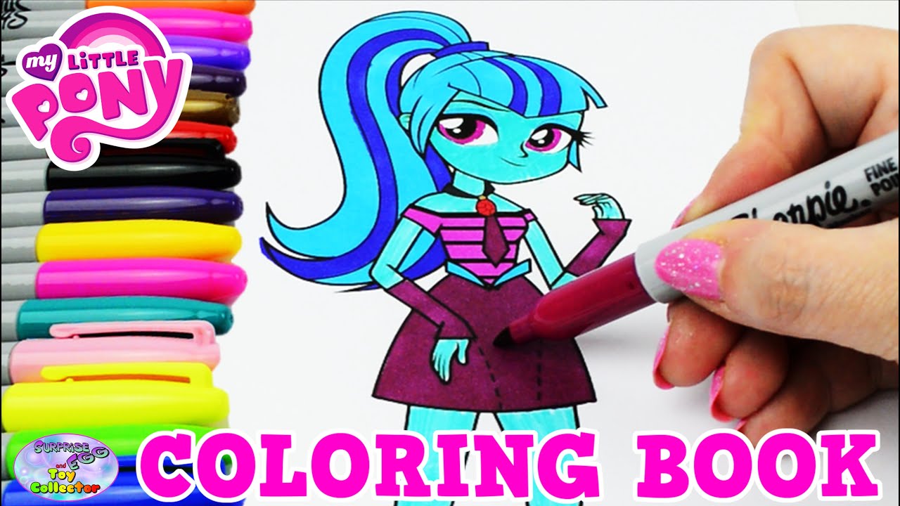My Little Pony Coloring Book MLP EG Sonata Dusk Colors Episode Surprise Egg and Toy Collector SETC