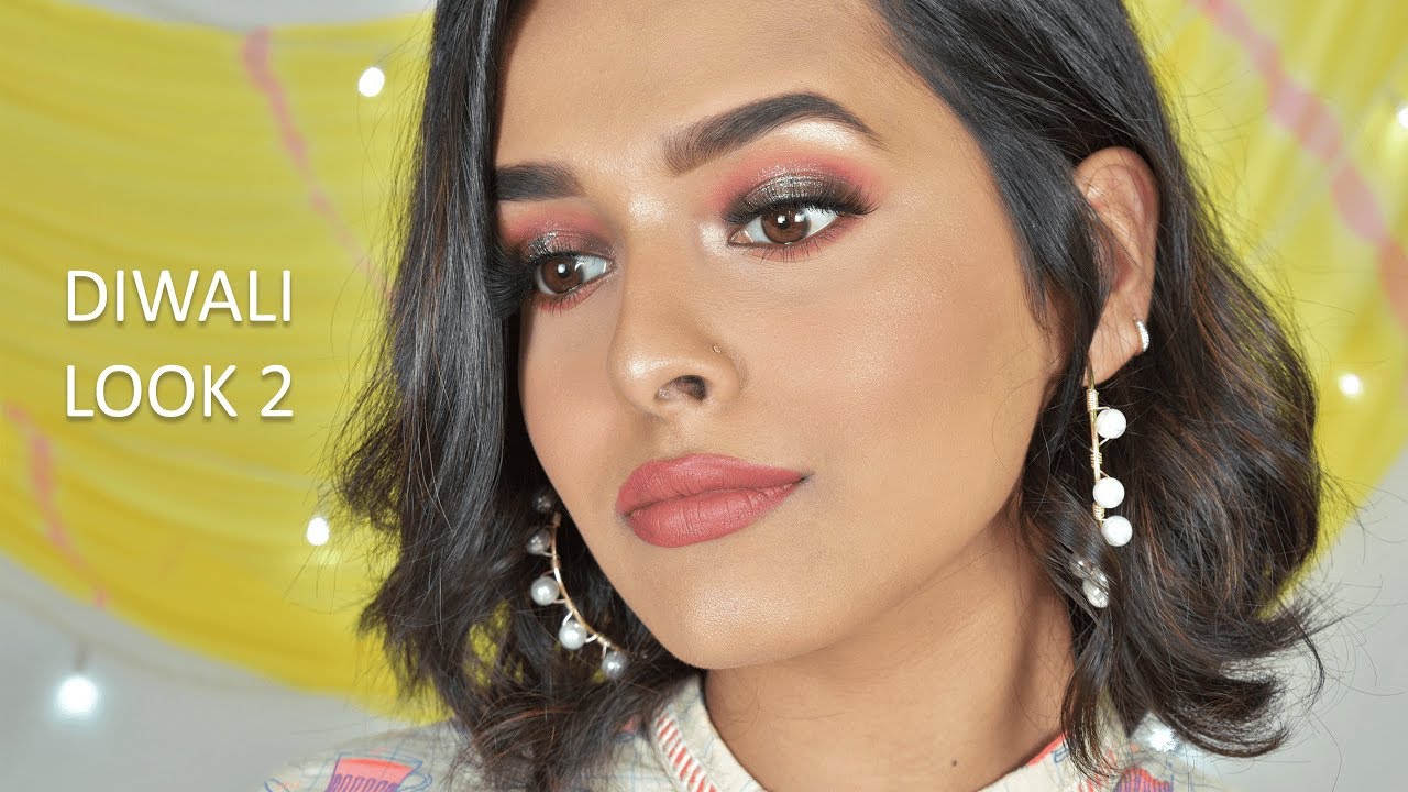 Quick and Sparkly Diwali Makeup (Diwali Look #2)