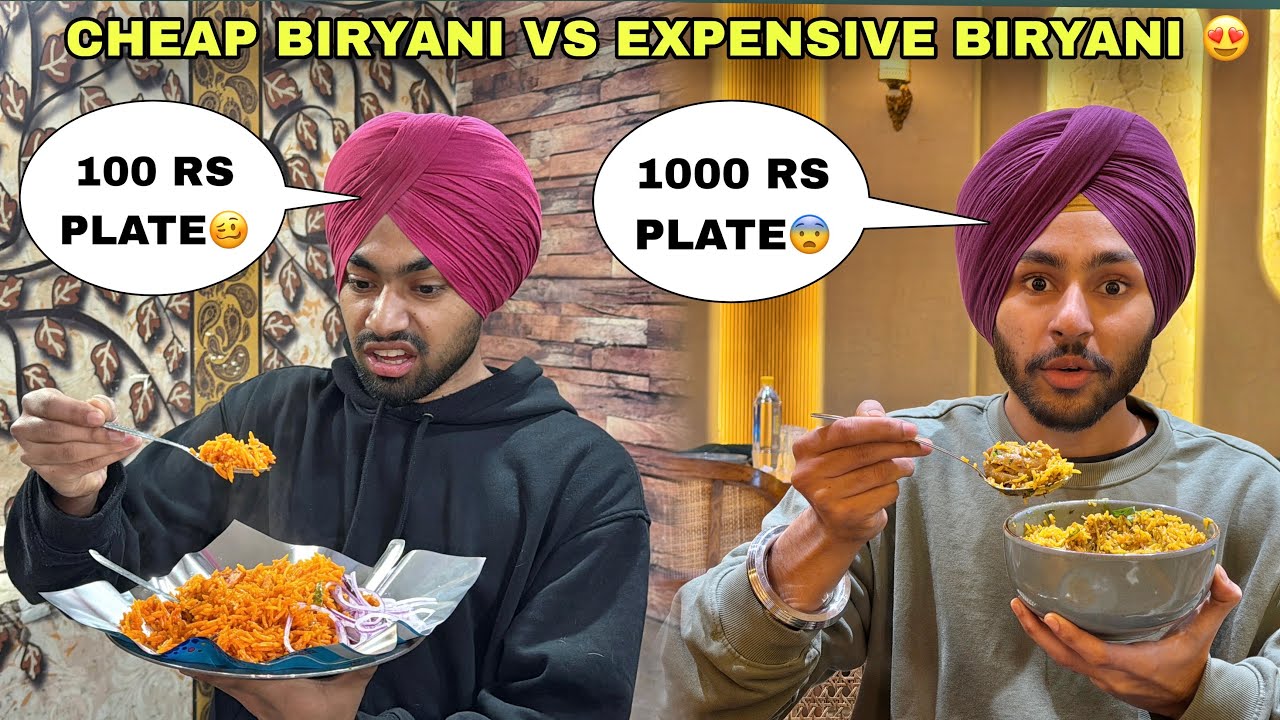 CHEAP BIRYANI😱VS EXPENSIVE BIRYANI😍FOOD EATING CHALLENGE CHICKEN BIRYANI