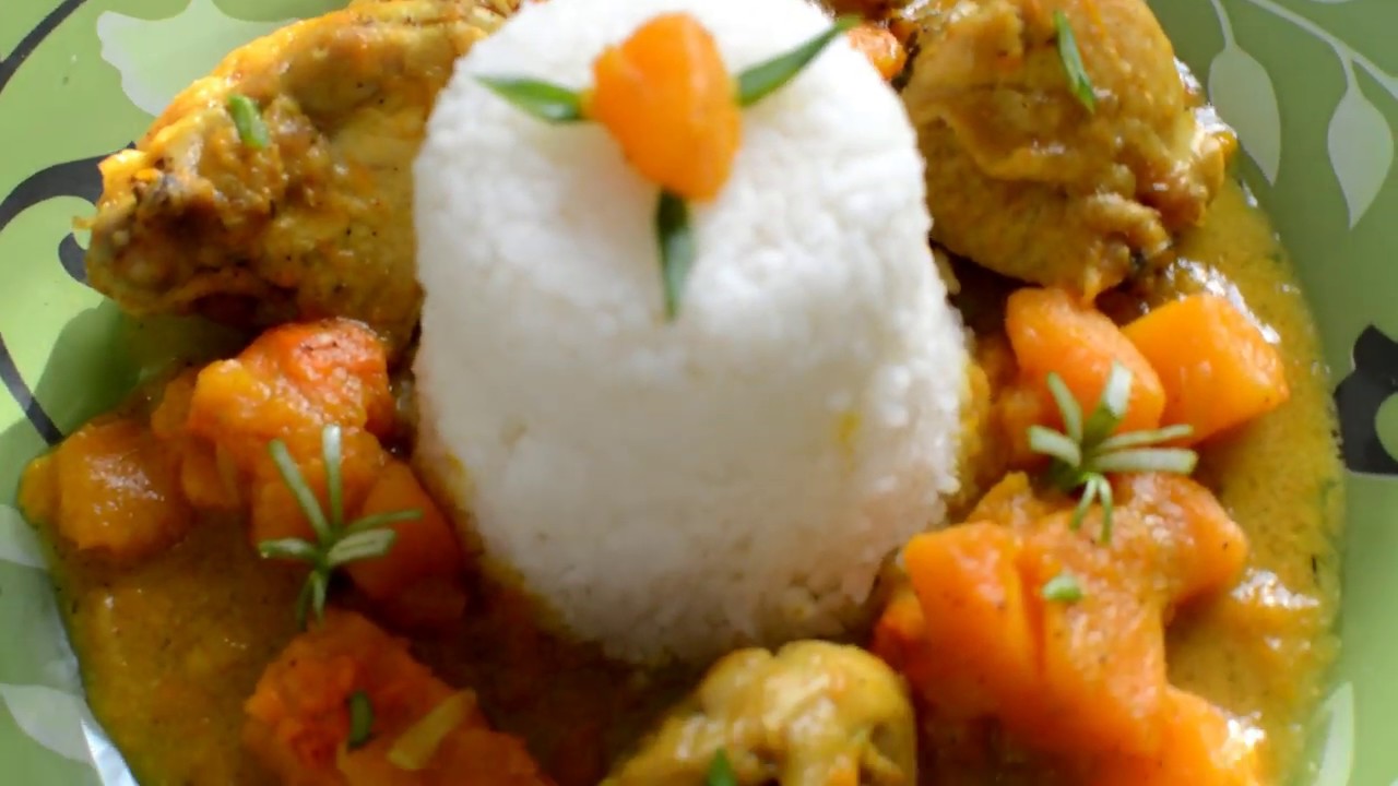POULET COCO AU BUTTERNUT, #POTIRON #CITROUILLE #COURGE #TRANGO
