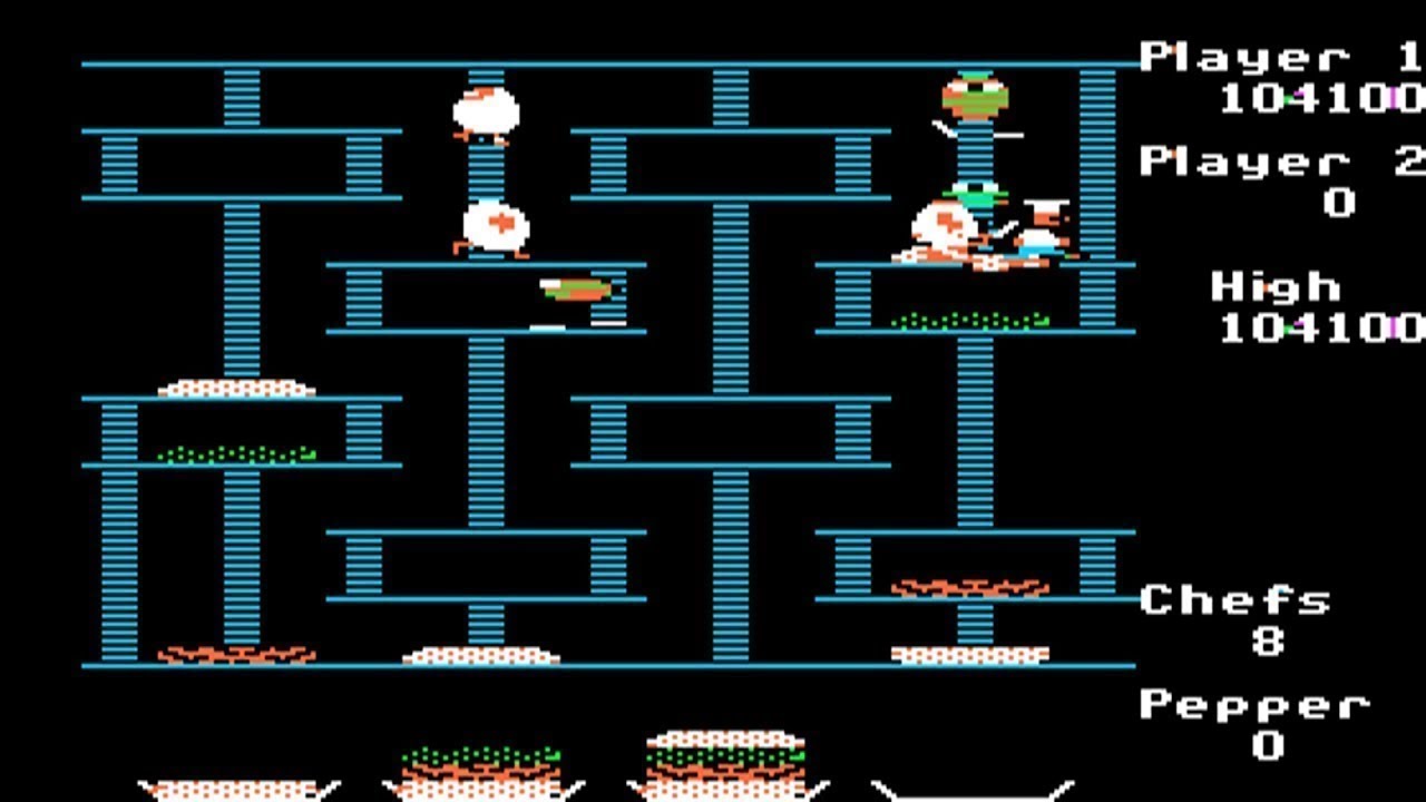 Apple II Longplay - Burger Time