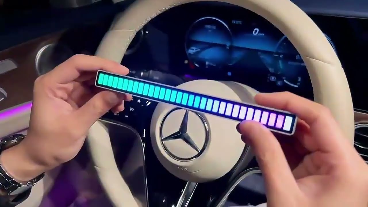RGB LED Strip Light Music Sound Control Pickup Rhythm Ambient Lamp Atmosphere Lights for Bar Car Roo