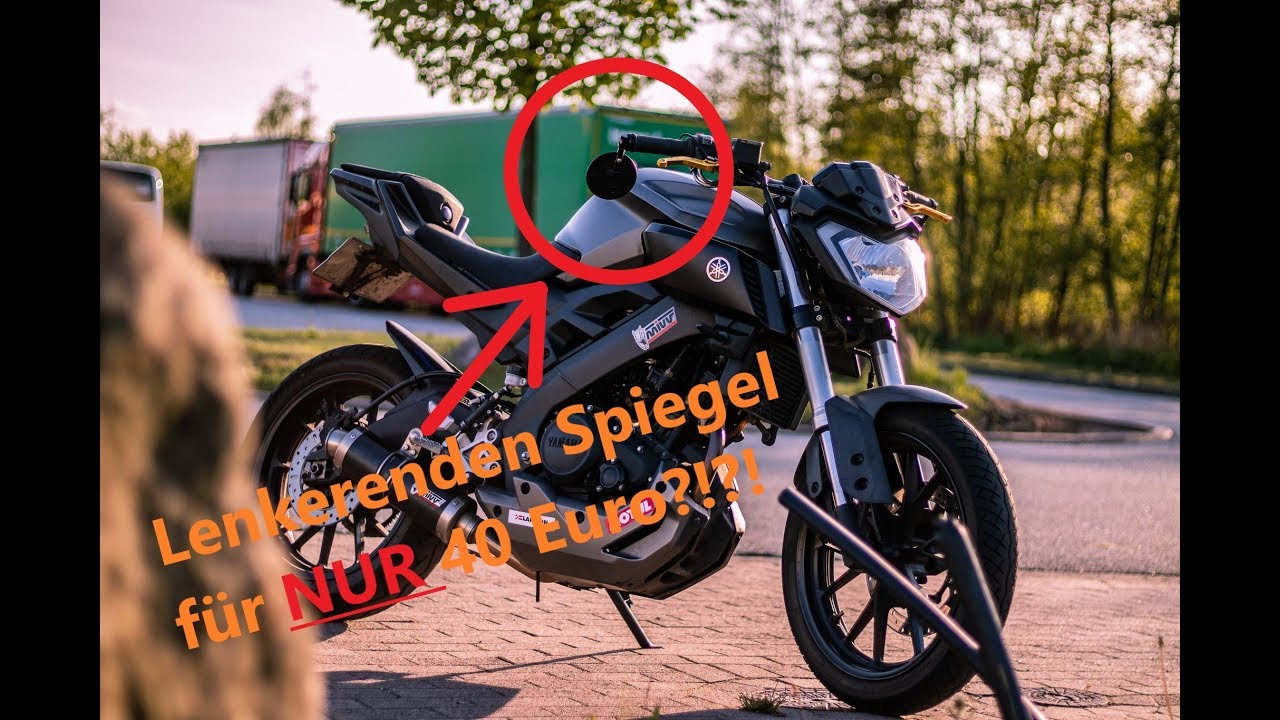 Lenkerenden Spiegel Tutorial / Anbau Spiegel / Yamaha MT-125
