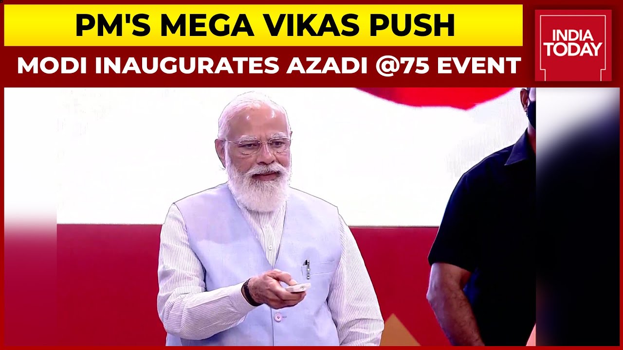 PM Modi Inaugurates Azadi@75 Event In Lucknow, CM Yogi Adityanath Hails Development Projects In UP
