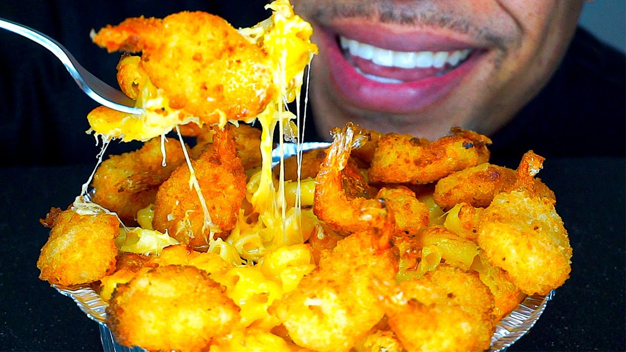 ASMR CHEESIEST MAC & CHEESE MUKBANG 먹방 STIRRING EATING MACARONI AND CHEESE NO TALKING JERRY