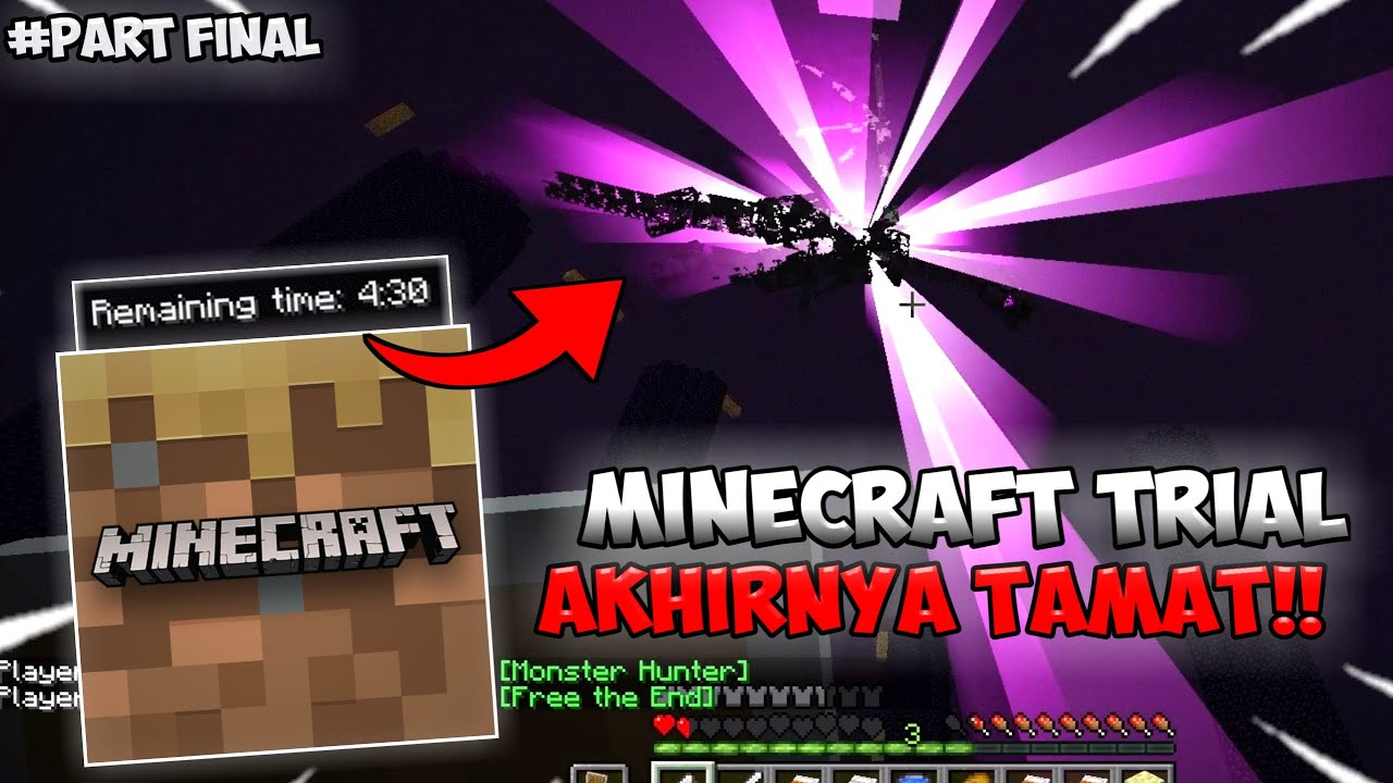 Gw Berhasil Tamatkan MINECRAFT TRIAL Sebelum Waktunya Habis!