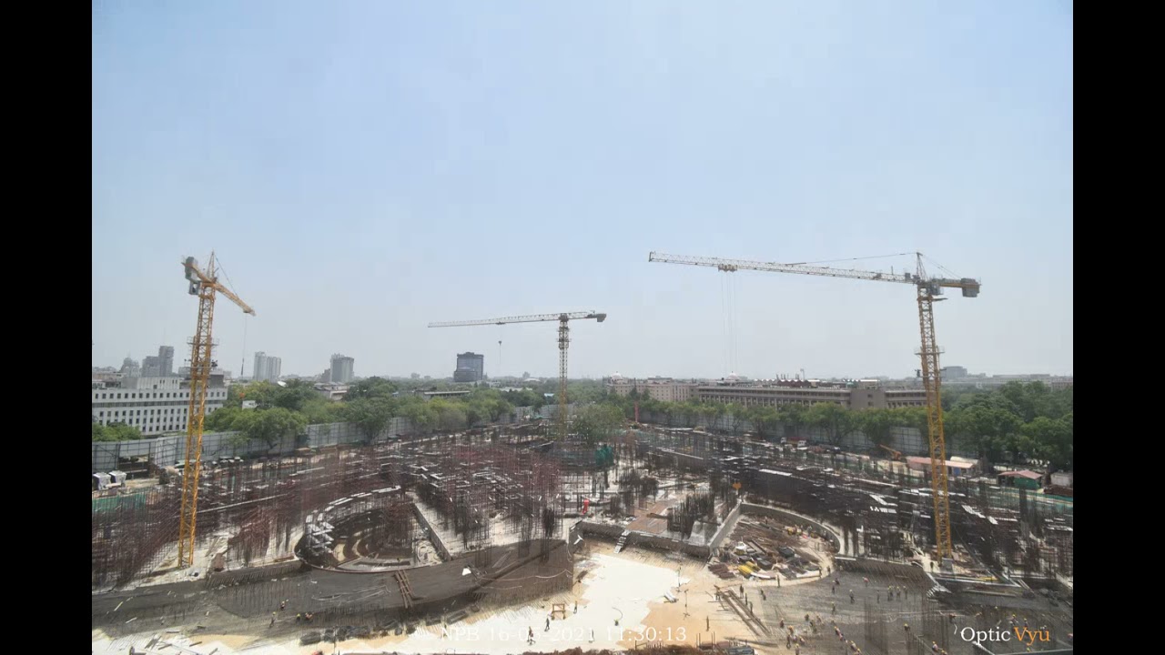 New Parliament Timelapse| OpticVyu |Tata Projects | OpticVyu Construction Camera