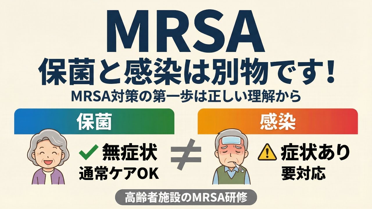 【感染対策研修】保菌者は隔離すべき？介護職が誤解しやすいMRSAの正しい知識
