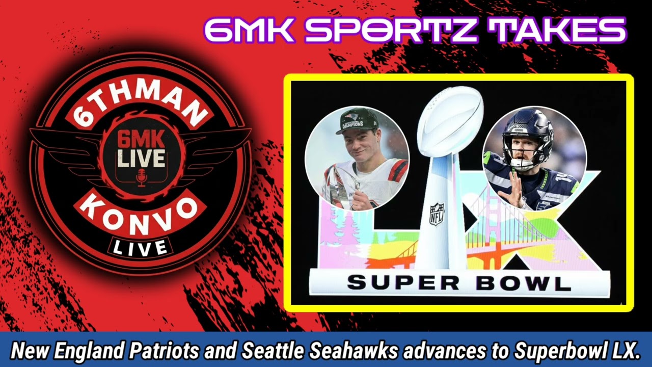 New England Patriots and the Seattle Seahawks advances to Superbowl LX