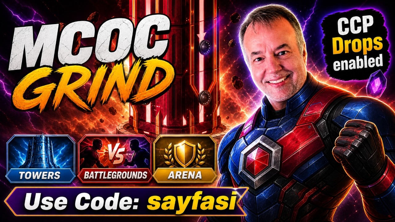 [CCP Drops!!] LIVE MCOC Grind: Early Morning Tower Climb, Battlegrounds, and Arena!