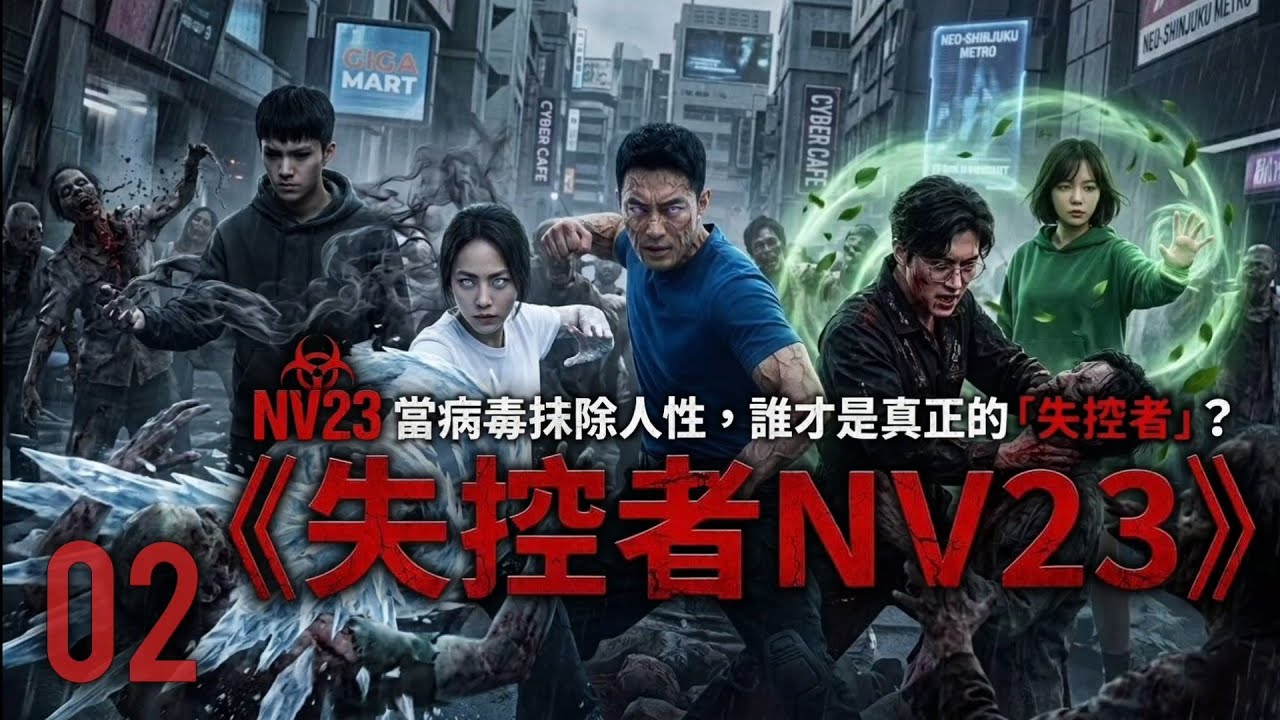 《失控者 NV23 Chapter 02｜當怪物開始擁有人的情感，誰才是真正的威脅？》#聽小說 #原創小說 #有聲小說 #喪尸 #末日 #求生 #異能覺醒 #病毒 #科幻 #生存挑戰