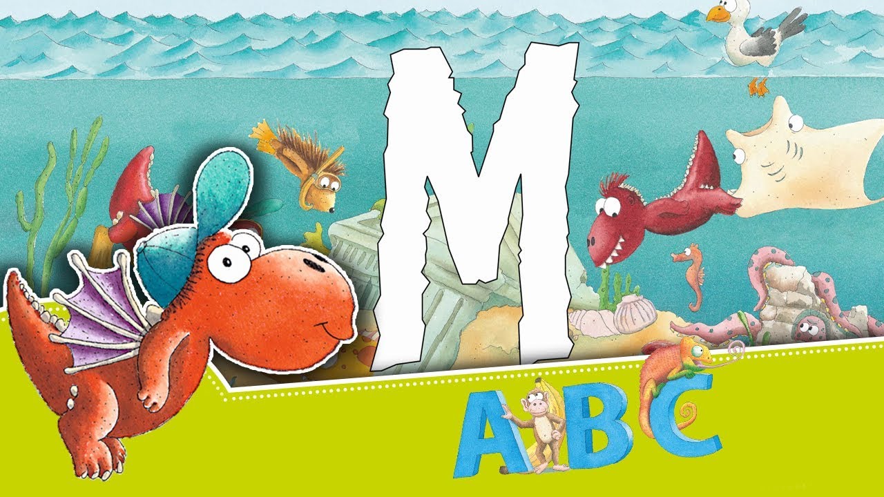 Der kleine Drache Kokosnuss und die Buchstaben: M  – Alphabet lernen – Lernvideo für Kinder