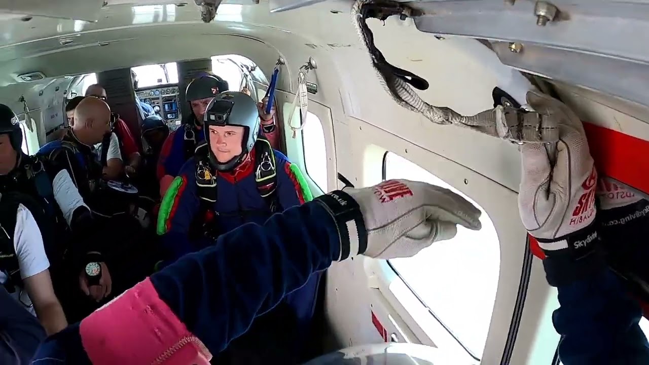 My first Parachute jump. Static line at Skydive Tilstock.