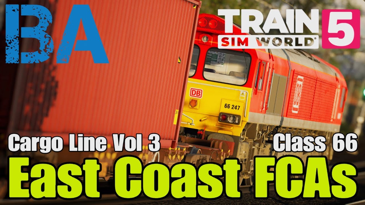 East Coast FCAs - Class 66 - East Coast Mainline - Train Sim World 5