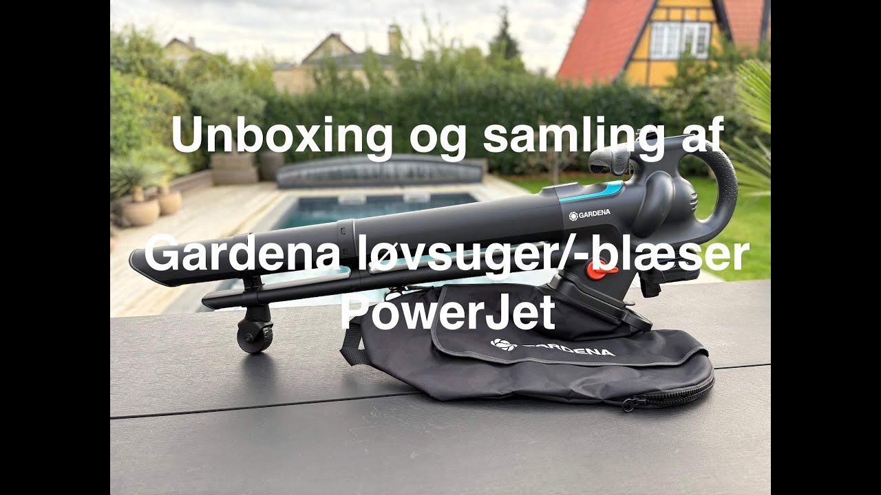 Unboxing og samling af Gardena PowerJet 18V løvsuger og løvblæser