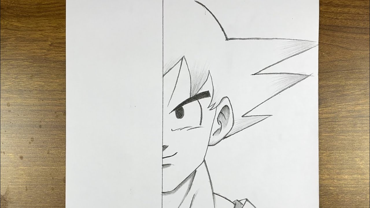 How to draw goku | Easy goku drawing for beginners and anime fans