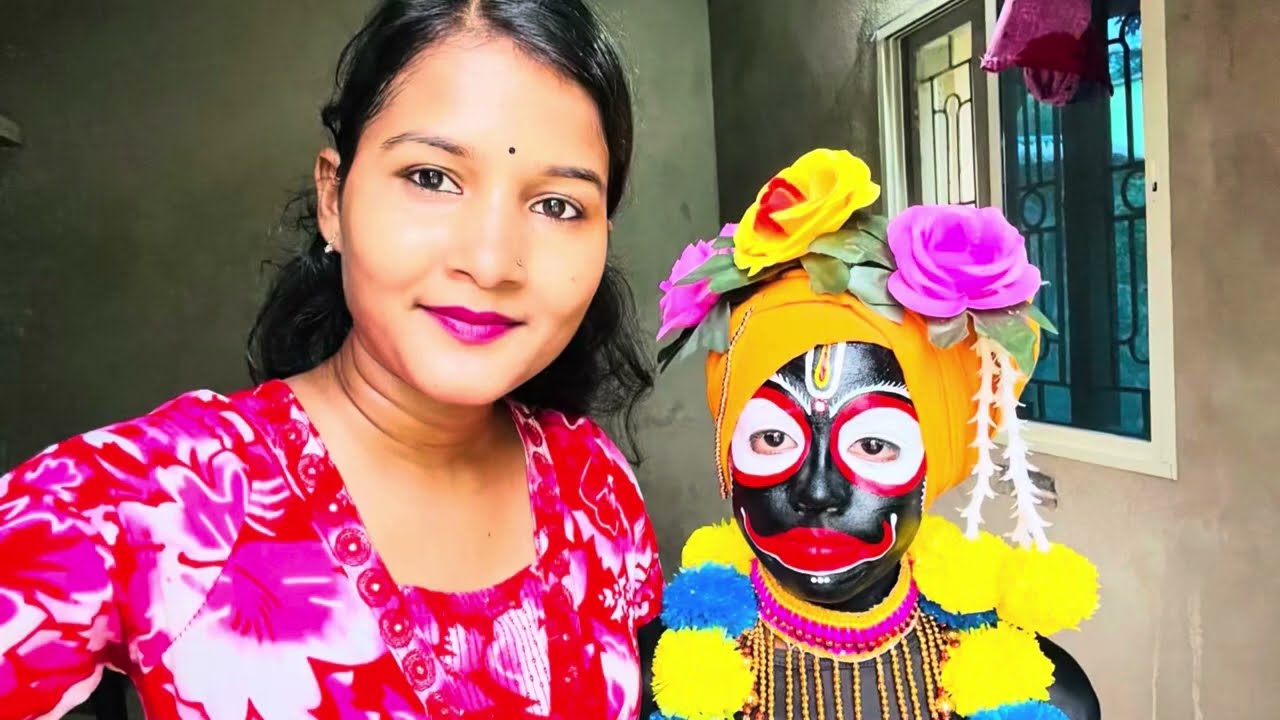 How to create Jagannath 🌑❗️🌑 look || Jagannath face makeup || Jagannath face || creative Odisha arts