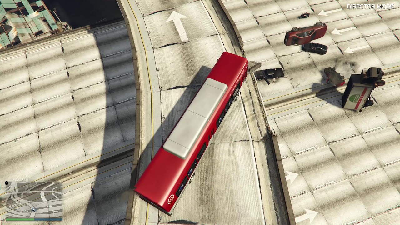 INSANE GTA 5 GLITCH – NPCS DRIVE OFF OVERPASS & EXPLODE! 🤯CAR GO BOOM CRASH TEST CAR GUN MODE