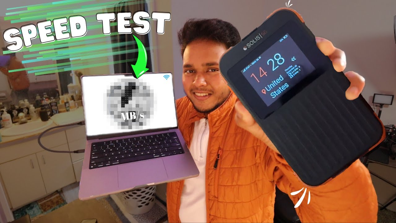 Тест скорости портативного 5G-хотспота Solis!