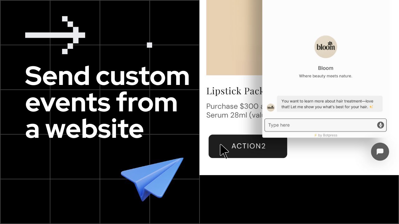 How to Send Custom Events from a Website to Webchat