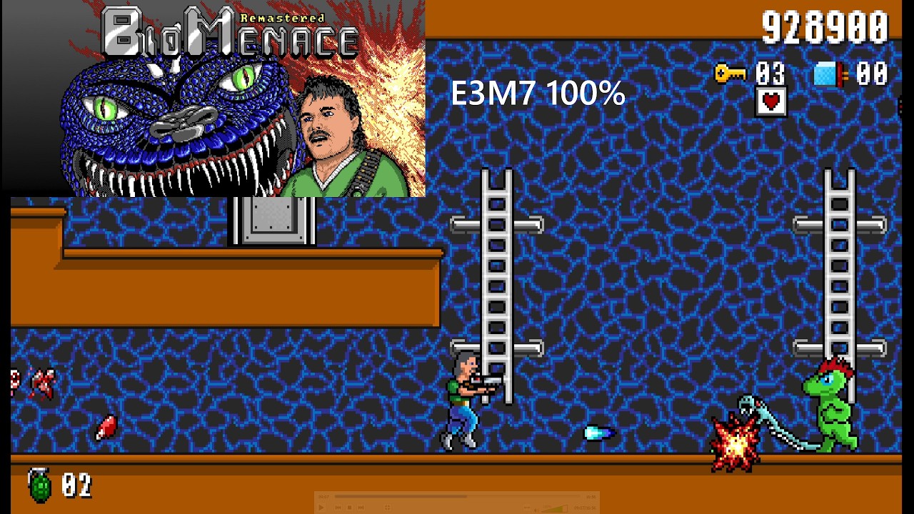 Bio Menace Remastered E3M7 Hard с комментариями