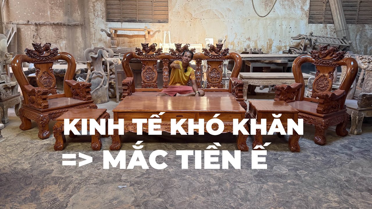 Chiêm ngưỡng Bộ bàn ghế Nguyên Khối gỗ gõ đỏ tay 14  RED LION đẹp nhất