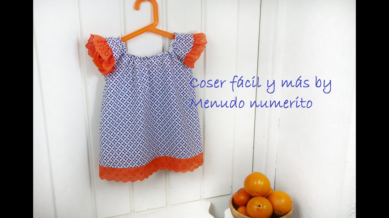 Cómo hacer un top de niña o vestido fácil (con patrón)