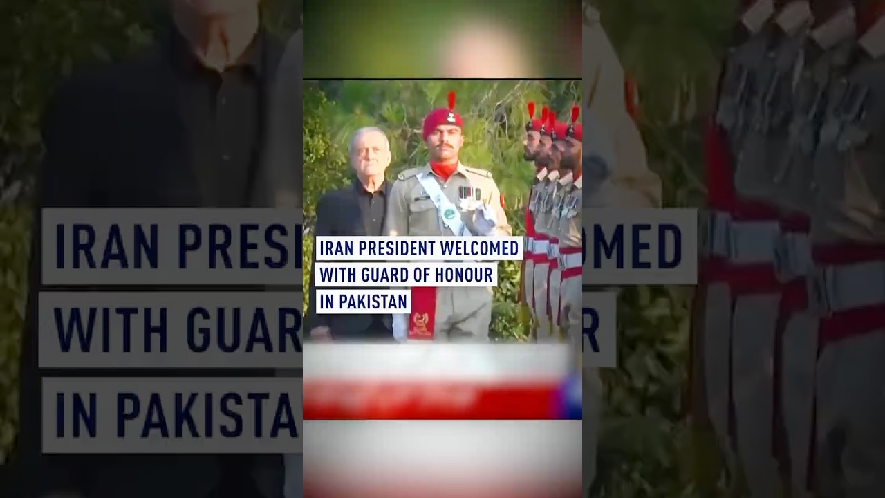 Iran President welcomed with guard of honour in Pakistan