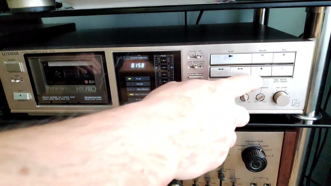Luxman K-373, Aiwa AD - F910, Luxman K-02, BASF Chrome Maxima II