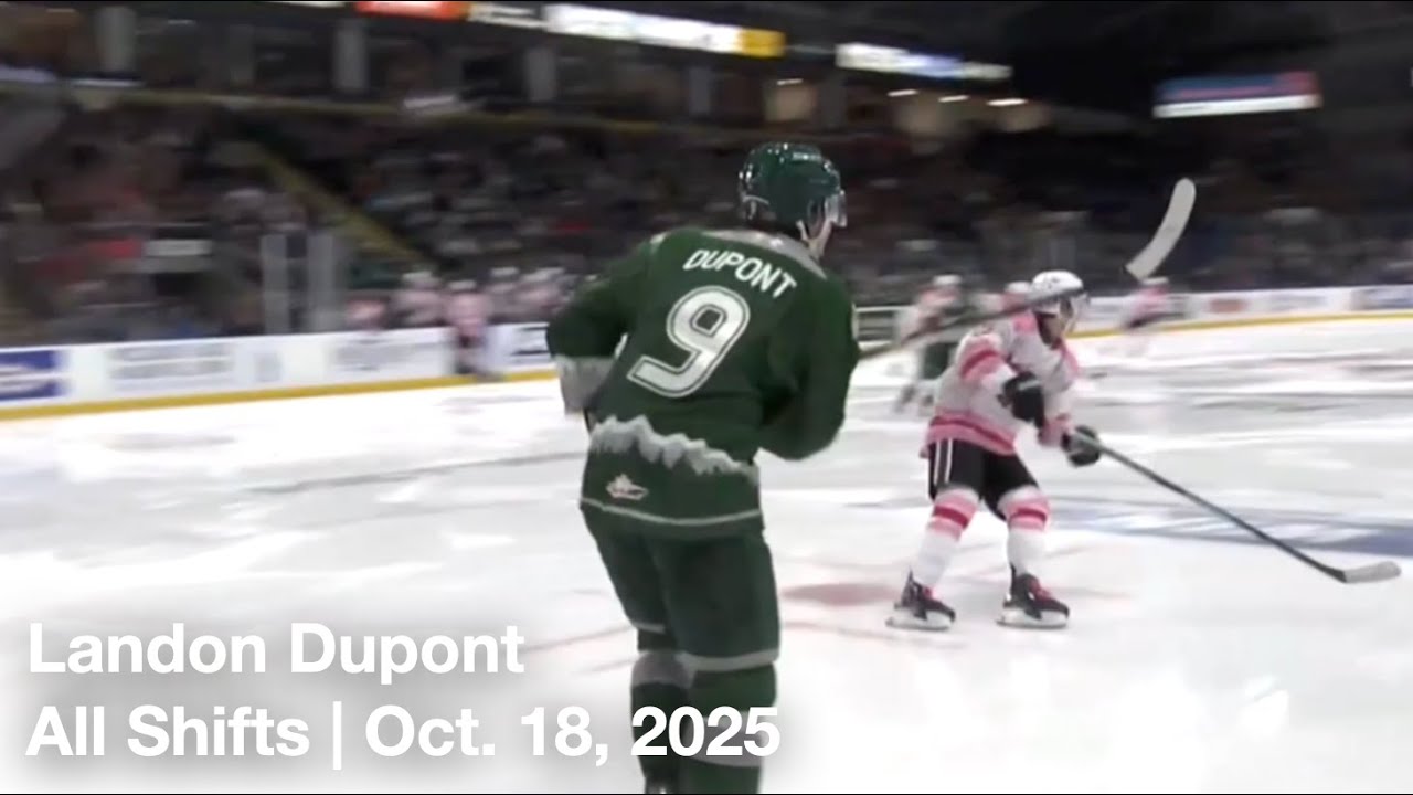 Landon Dupont (EVT9) | All Shifts | Everett Silvertips v. Kelowna Rockets (WHL) | 10 18 2025