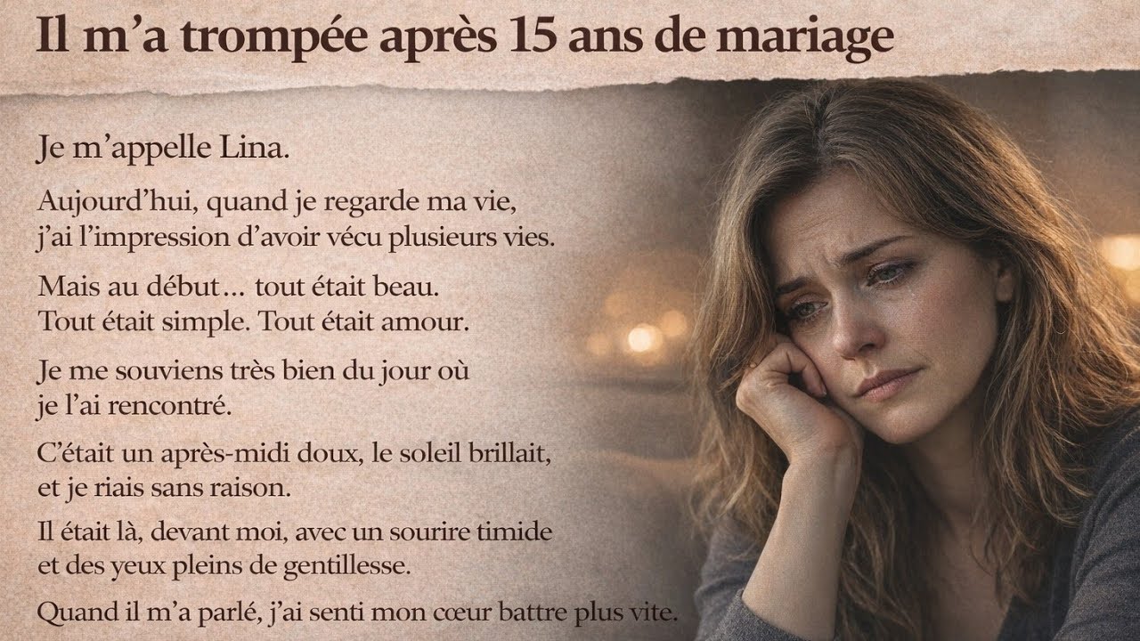 Histoire vraie en français A2 🇫🇷 | Elle découvre la trahison après 15 ans de mariage