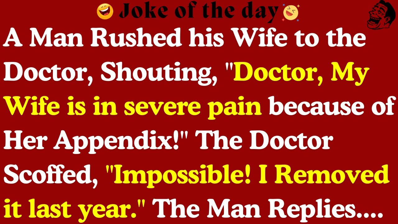 😂A Second Appendix? No. But His Response is Priceless! #loljokes #jokes