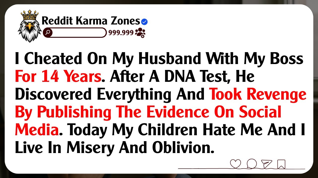 I Cheated On My Husband With My Boss For 14 Years. After A DNA Test, He Discovered Everything And...